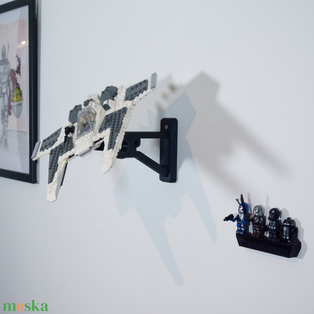 Lego 75348 Tie Interceptor and Fang Fighter fali tartó konzol [GeckoBricks] - otthon & életmód - tárolás & rendszerezés - fali tároló - Meska.hu