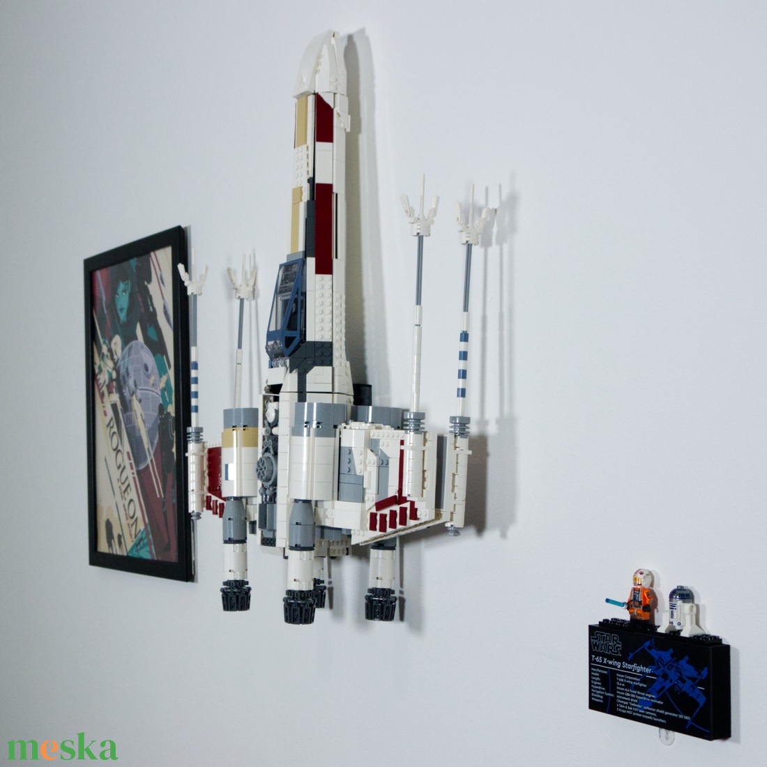 Lego 75355 UCS X-Wing fali tartó konzol [GeckoBricks] - otthon & életmód - tárolás & rendszerezés - fali tároló - Meska.hu
