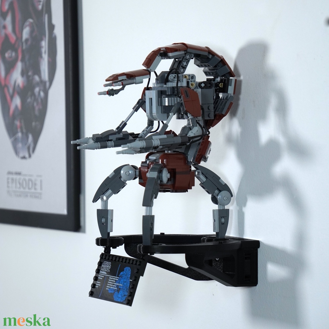 Lego 75381 Droideka fali tartó konzol [GeckoBricks] - otthon & életmód - tárolás & rendszerezés - fali tároló - Meska.hu