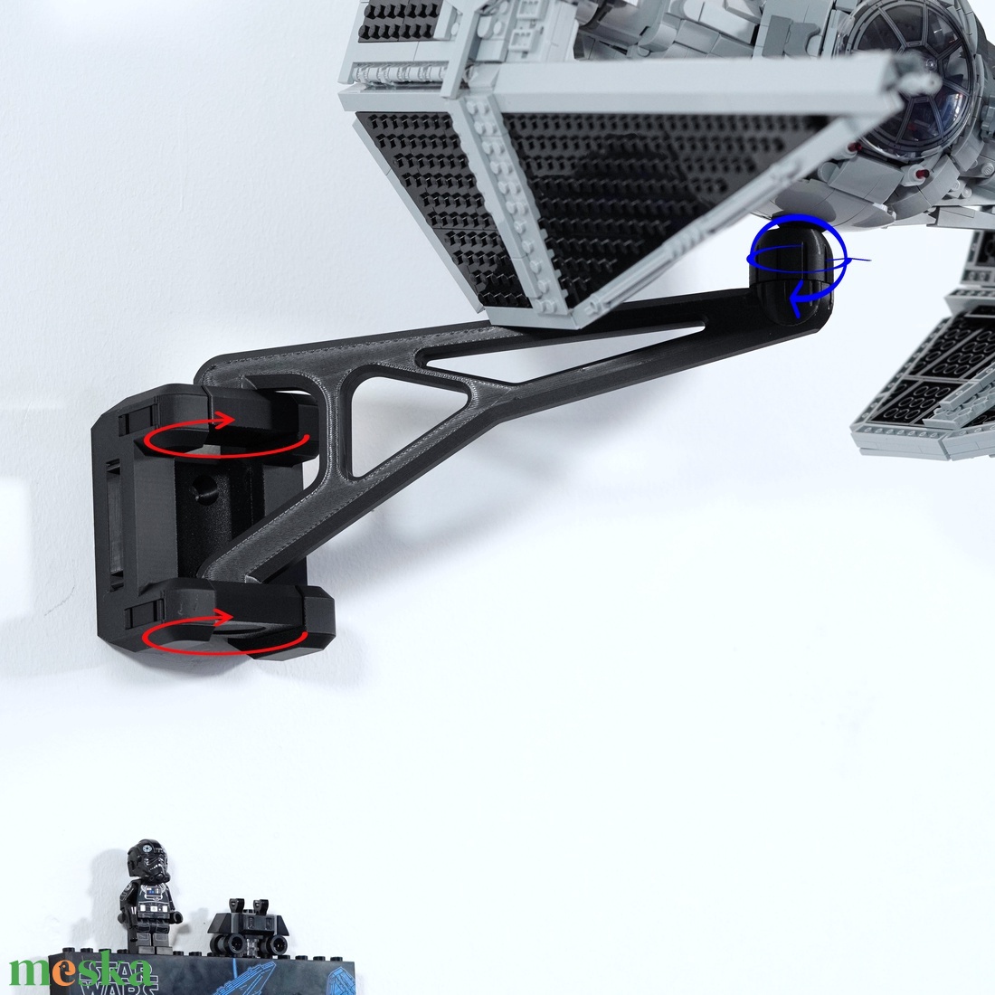 Lego 75181 75275 75355 75382 75144 10240 UCS Star Wars fali tartó konzol [GeckoBricks] - otthon & életmód - tárolás & rendszerezés - fali tároló - Meska.hu