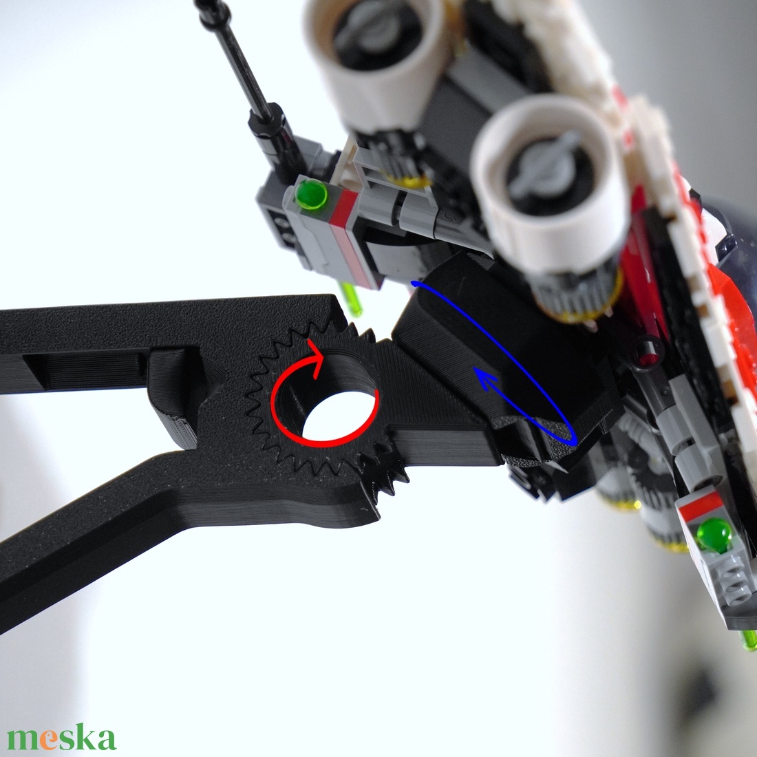 Lego 75388 Jedi Bob's Starfighter fali tartó konzol [GeckoBricks] - otthon & életmód - tárolás & rendszerezés - fali tároló - Meska.hu