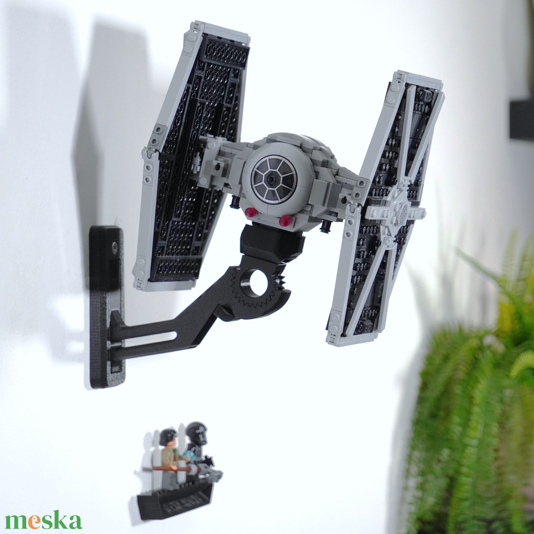 Lego 75393 TIE Fighter and X-Wing Mash-up fali tartó konzol [GeckoBricks] - otthon & életmód - tárolás & rendszerezés - fali tároló - Meska.hu