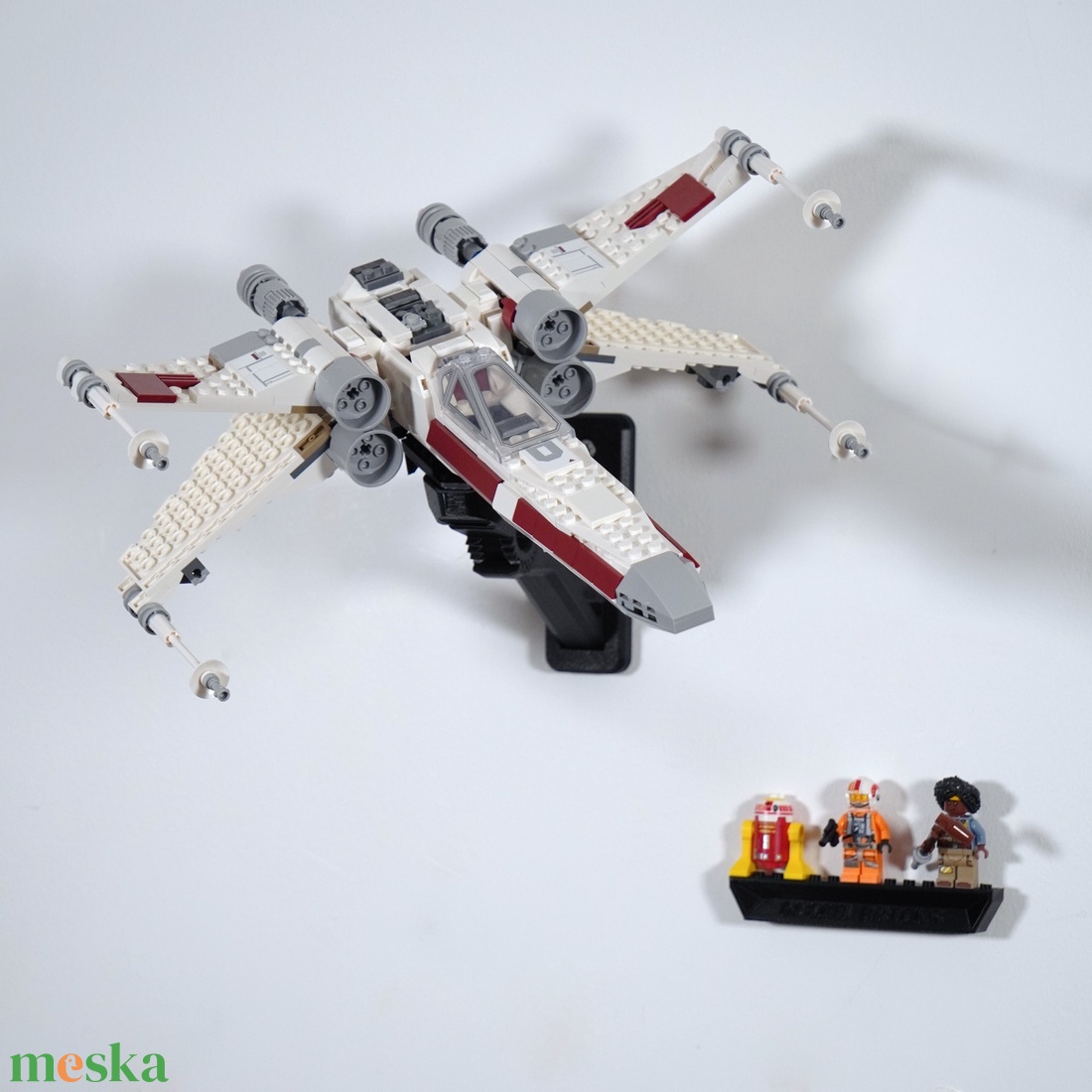 Lego 75393 TIE Fighter and X-Wing Mash-up fali tartó konzol [GeckoBricks] - otthon & életmód - tárolás & rendszerezés - fali tároló - Meska.hu