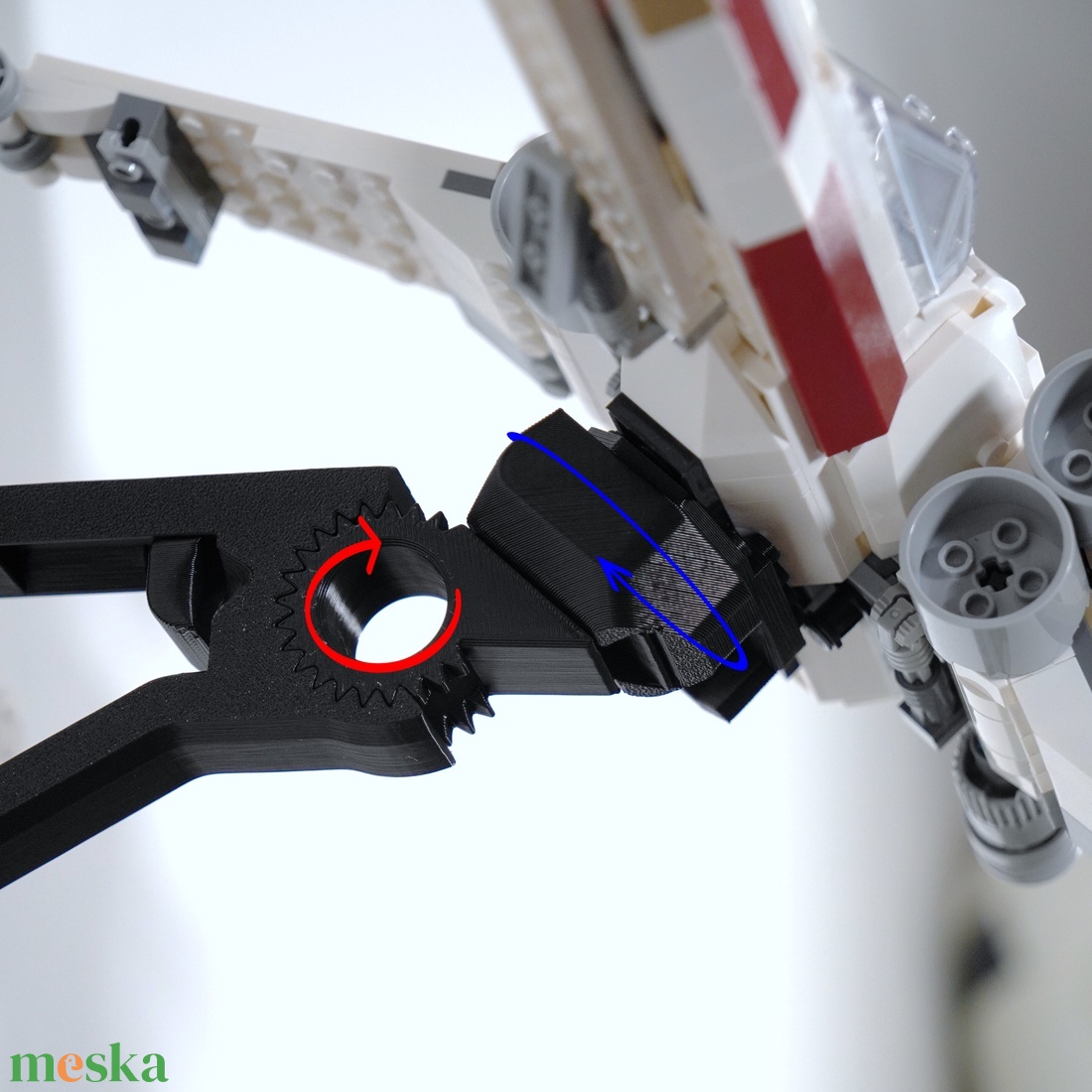 Lego 75393 TIE Fighter and X-Wing Mash-up fali tartó konzol [GeckoBricks] - otthon & életmód - tárolás & rendszerezés - fali tároló - Meska.hu