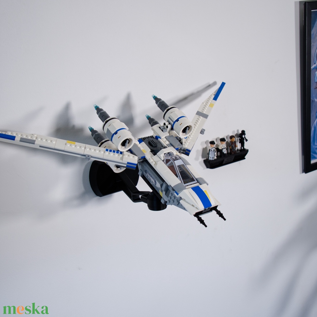 Lego Star Wars 75399 U-Wing Star fighter fali tartó konzol [GeckoBricks] - otthon & életmód - tárolás & rendszerezés - fali tároló - Meska.hu