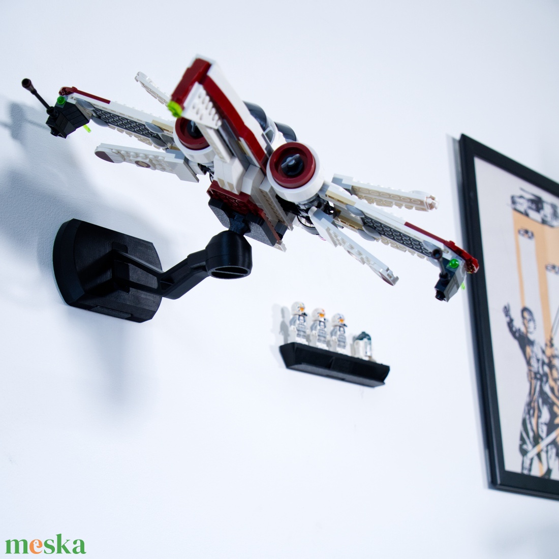 LEGO 75402 ARC-170 Starfighter � fali tartó konzol [GeckoBricks] - otthon & életmód - tárolás & rendszerezés - fali tároló - Meska.hu