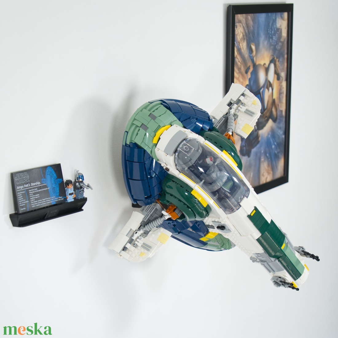 Lego 75409 Jango Fett's Firespray-Class Starship UCS fali tartó konzol [GeckoBricks] - otthon & életmód - tárolás & rendszerezés - fali tároló - Meska.hu