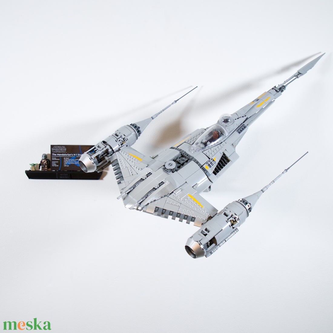 Lego 75442 Mandalorians N-1 Starfighter UCS fali tartó konzol [GeckoBricks] - otthon & életmód - tárolás & rendszerezés - fali tároló - Meska.hu
