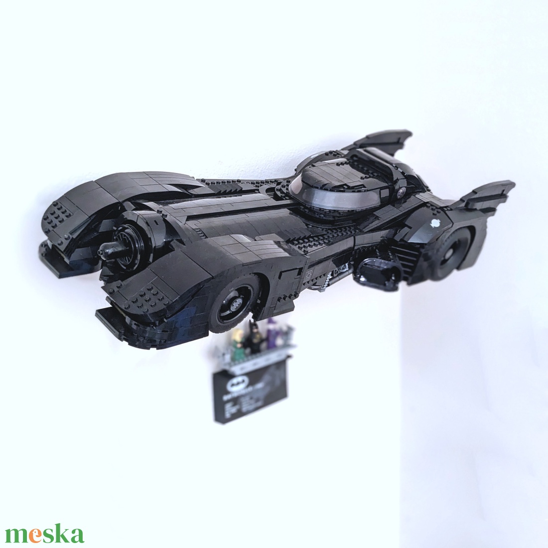 Lego 76139 Batmobile 1989  fali tartó konzol [GeckoBricks] - otthon & életmód - tárolás & rendszerezés - fali tároló - Meska.hu