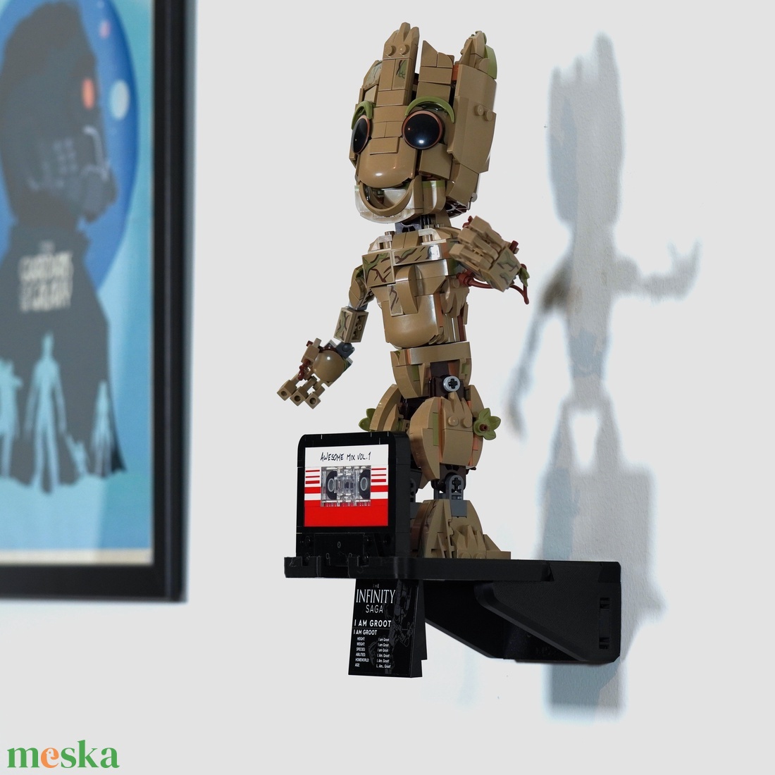 Lego 76217 I am Groot fali tartó konzol [GeckoBricks] - otthon & életmód - tárolás & rendszerezés - fali tároló - Meska.hu
