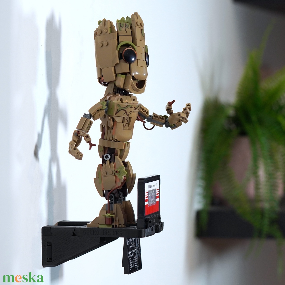 Lego 76217 I am Groot fali tartó konzol [GeckoBricks] - otthon & életmód - tárolás & rendszerezés - fali tároló - Meska.hu