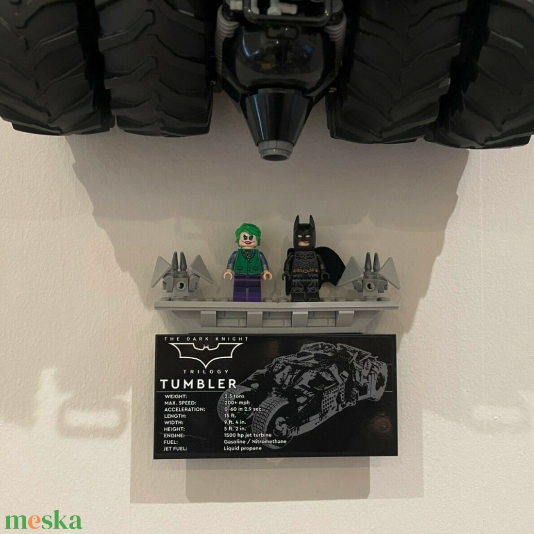 Lego 76240 76023 Batman Batmobile Tumbler fali tartó konzol [GeckoBricks] - otthon & életmód - tárolás & rendszerezés - fali tároló - Meska.hu