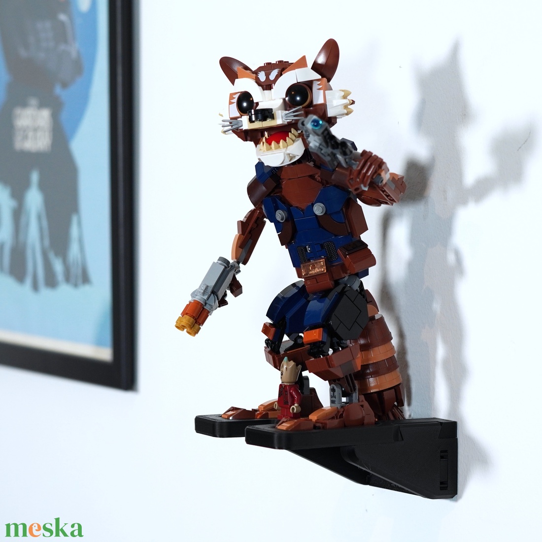 Lego 76282 Rocket and baby groot fali tartó konzol [GeckoBricks] - otthon & életmód - tárolás & rendszerezés - fali tároló - Meska.hu