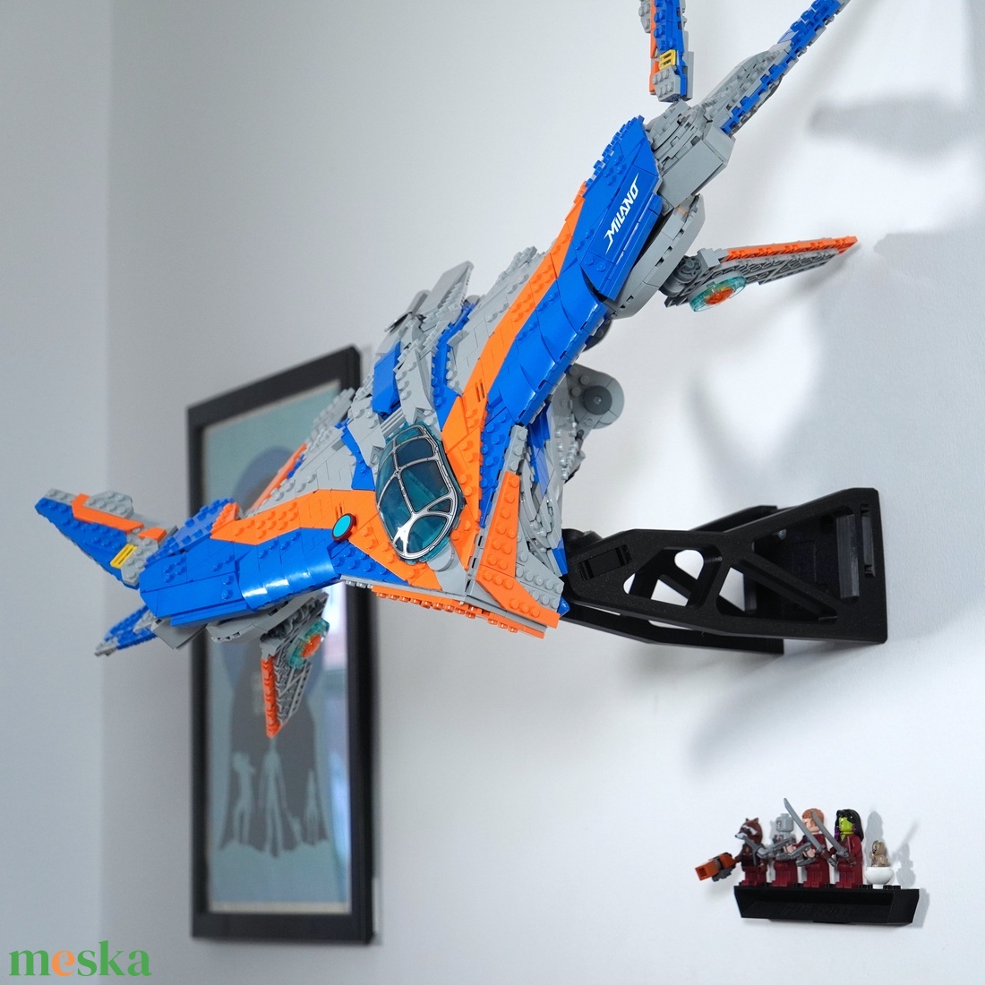Lego 76286 Marvel Guardians of the Galaxy Milano fali tartó konzol [GeckoBricks] - otthon & életmód - tárolás & rendszerezés - fali tároló - Meska.hu