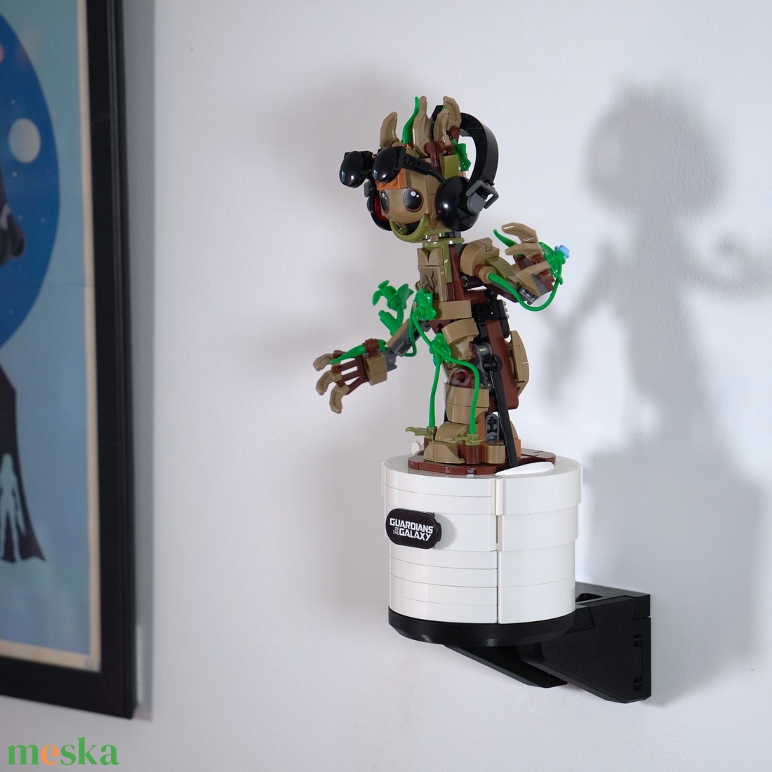 Lego 76297 Dancing Groot  fali tartó konzol [GeckoBricks] - otthon & életmód - tárolás & rendszerezés - fali tároló - Meska.hu