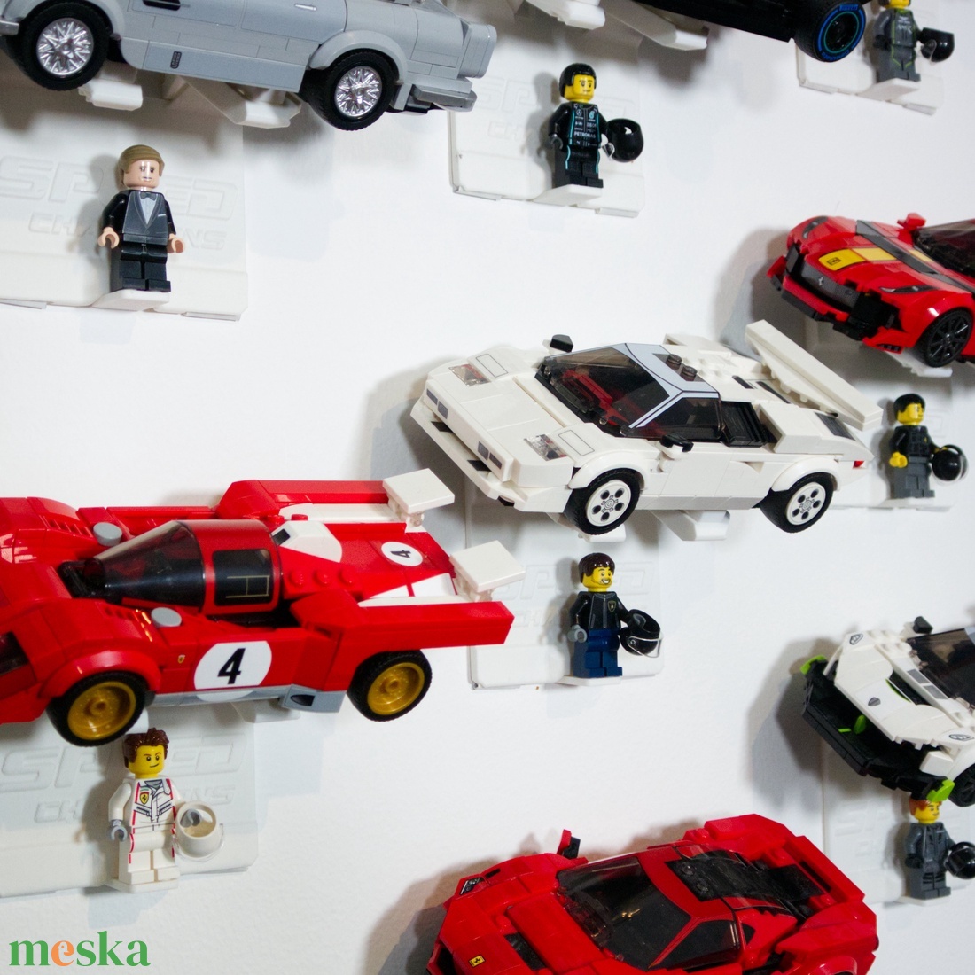 Lego Speed Champions fali tartó konzol [GeckoBricks] - otthon & életmód - tárolás & rendszerezés - fali tároló - Meska.hu
