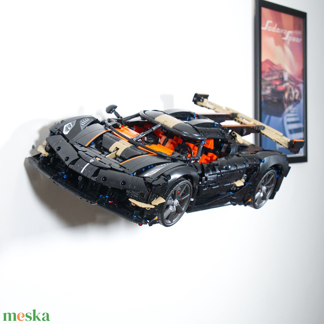 Lego 42232 Koenigsegg Sadars Spear fali tartó konzol [GeckoBricks] - otthon & életmód - tárolás & rendszerezés - fali tároló - Meska.hu
