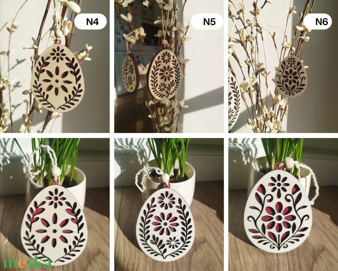 Népies húsvéti díszek - ünnepi díszek, dekorációk - húsvéti díszek és dekorációk - húsvéti tojásfadíszek - Meska.hu