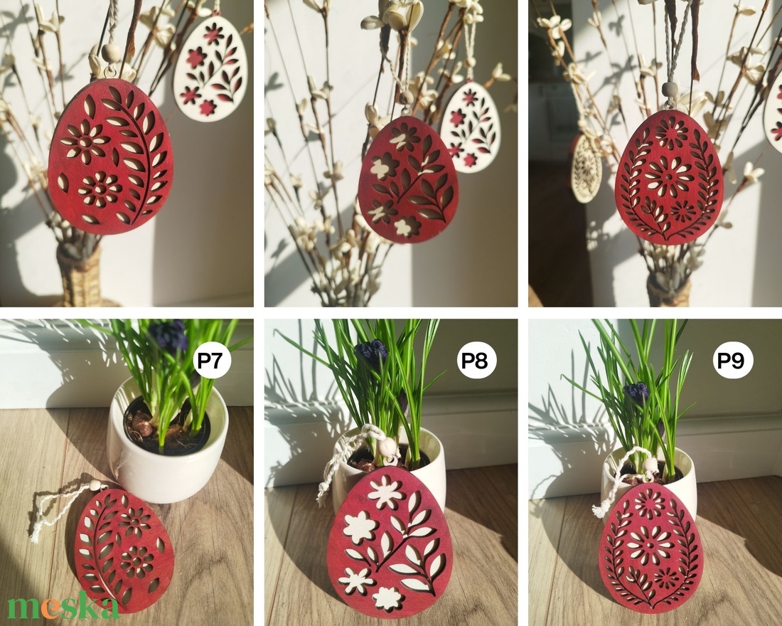 Népies húsvéti díszek - ünnepi díszek, dekorációk - húsvéti díszek és dekorációk - húsvéti tojásfadíszek - Meska.hu