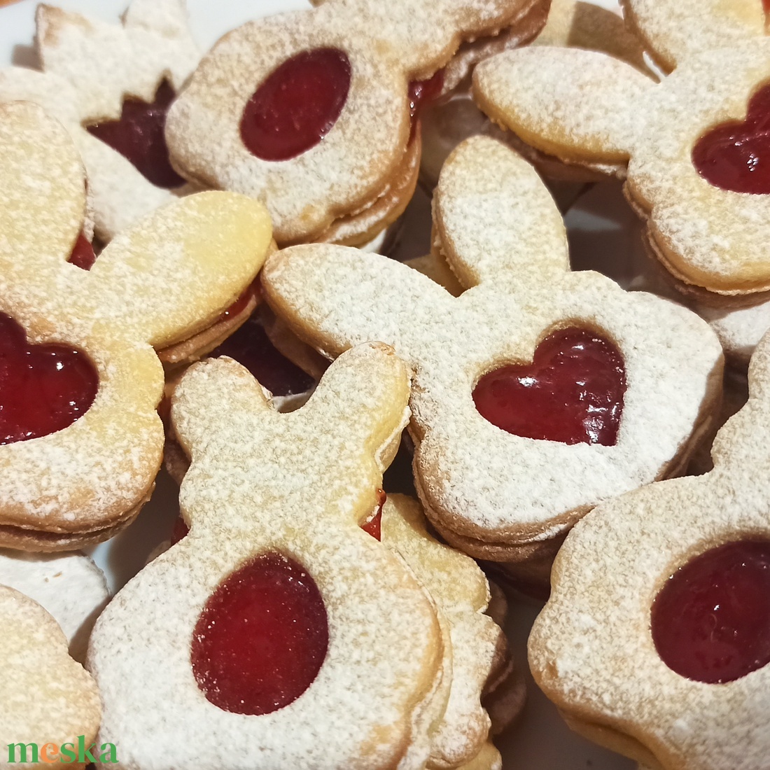 Nyuszis linzerkiszúró készlet(4db)  - ünnepi díszek, dekorációk - húsvéti díszek és dekorációk - húsvéti sütikiszúró - Meska.hu