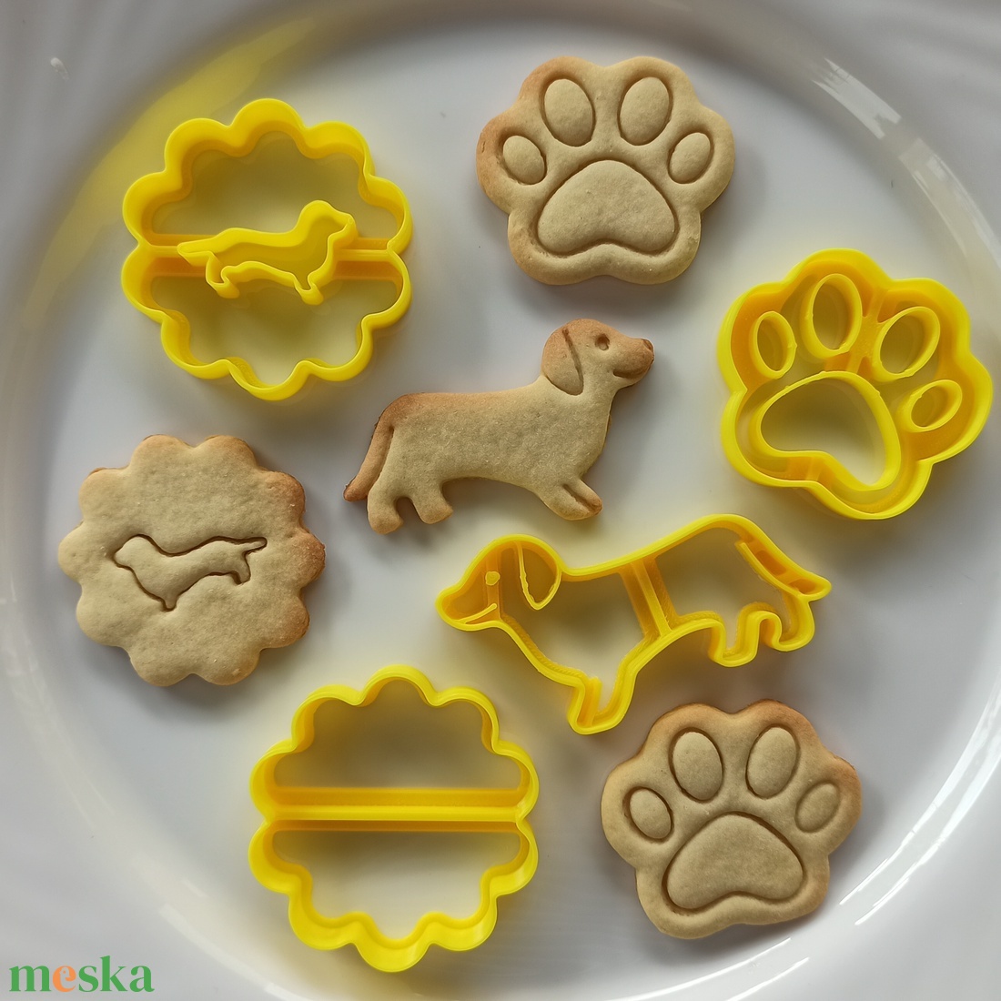 Tacskós sütikiszúró készlet - otthon & életmód - konyhafelszerelés, tálalás - sütés, főzés - sütikiszúró - Meska.hu