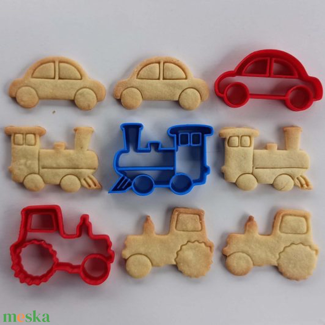 járműves sütikiszúró készlet - otthon & életmód - konyhafelszerelés, tálalás - sütés, főzés - sütikiszúró - Meska.hu