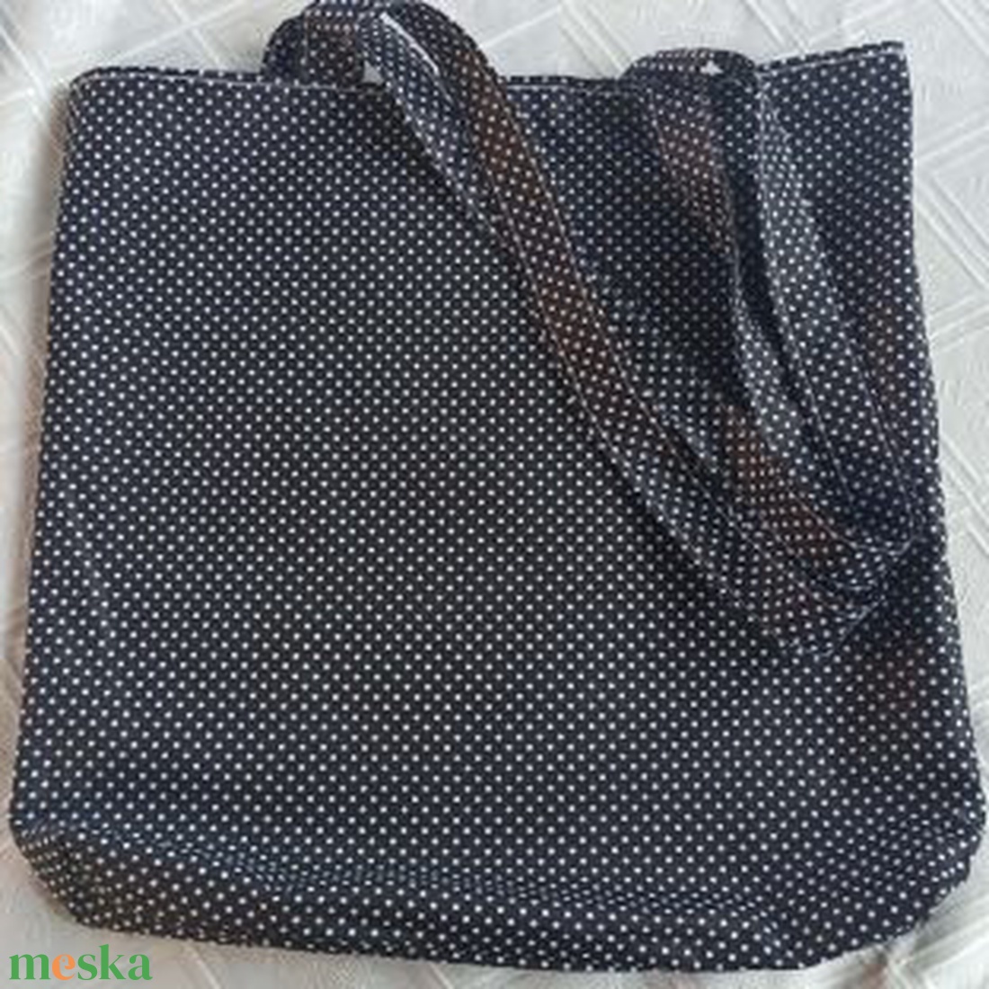 Kutyás-pöttyös kifordítható táska - táska & tok - bevásárlás & shopper táska - shopper, textiltáska, szatyor - Meska.hu