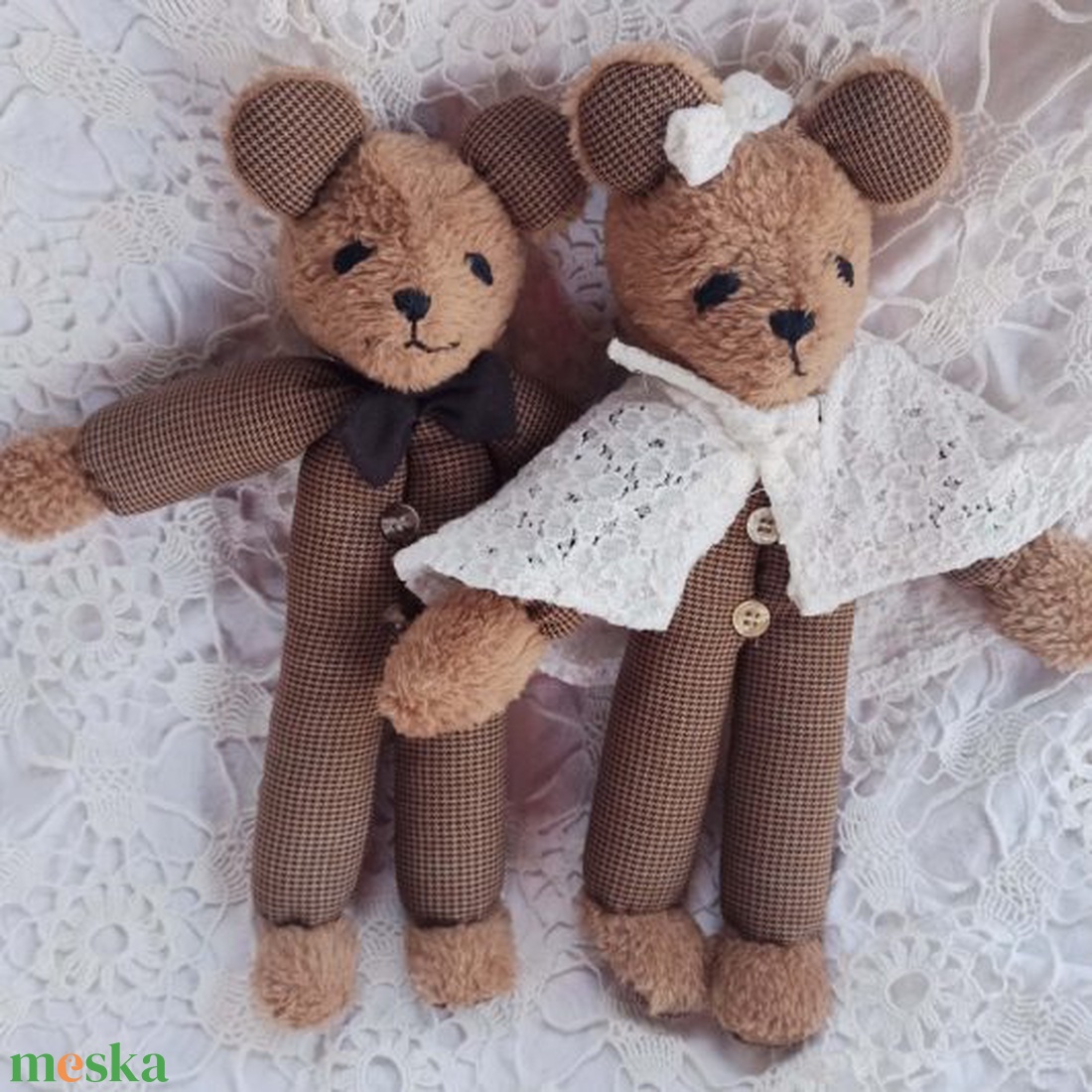 Maci pár - játék & sport - plüssállat & játékfigura - maci - Meska.hu