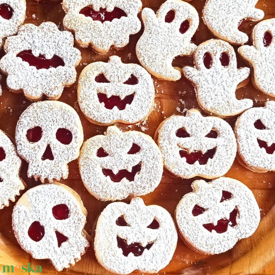 Halloweeni linzerkiszúró készlet (6-db)  - otthon & életmód - dekoráció - halloween - halloweeni sütikiszúrók - Meska.hu