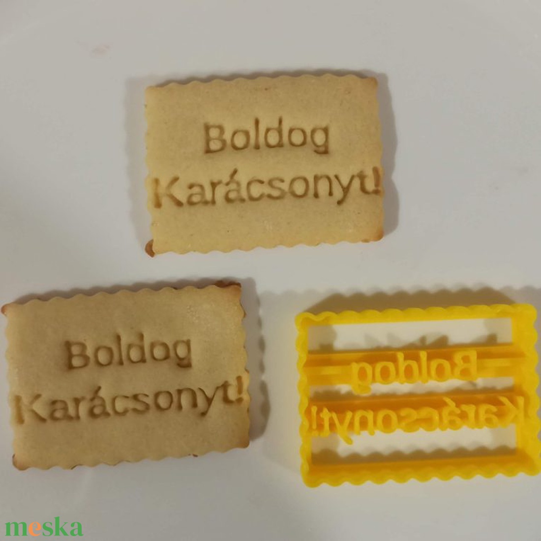 Boldog Karácsonyt! Kekszmintázó - otthon & életmód - konyhafelszerelés, tálalás - sütés, főzés - sütikiszúró - Meska.hu