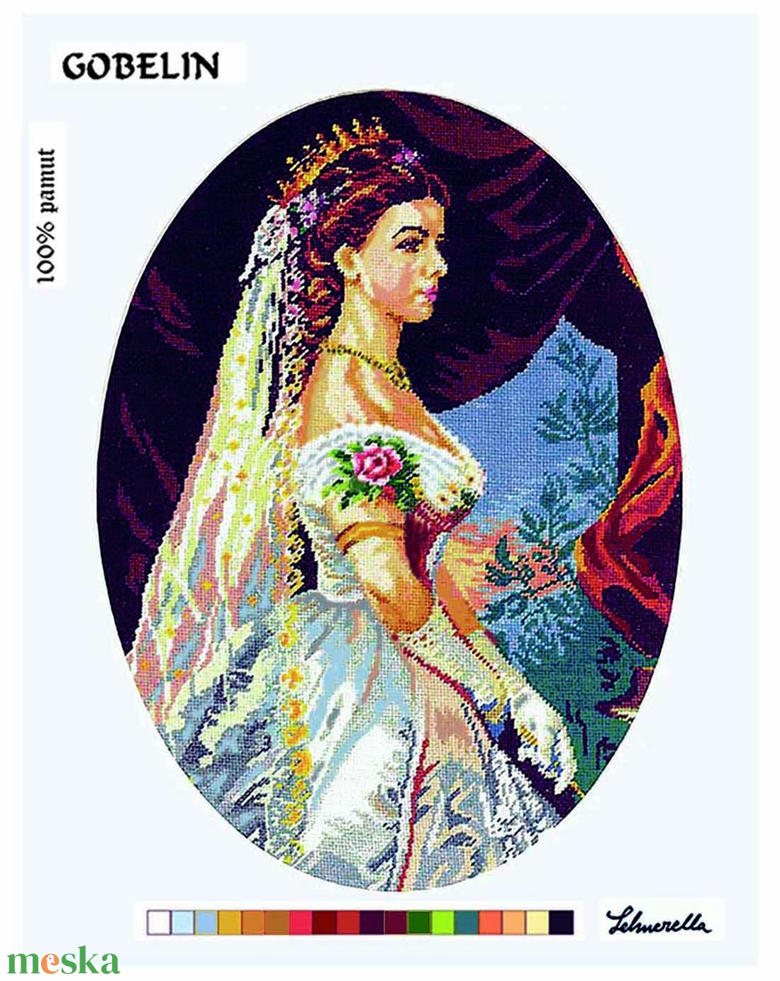 Előfestett gobelin - Sziszi - diy (csináld magad) - egységcsomag - egységcsomag - Meska.hu Előfestett gobelin - Sziszi - diy (csináld magad) - egységcsomag - egységcsomag - Meska.hu