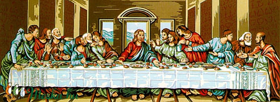 Utolsó vacsora - előfestett gobelin alap - kellékek & szerszámok - méteráru - Meska.hu