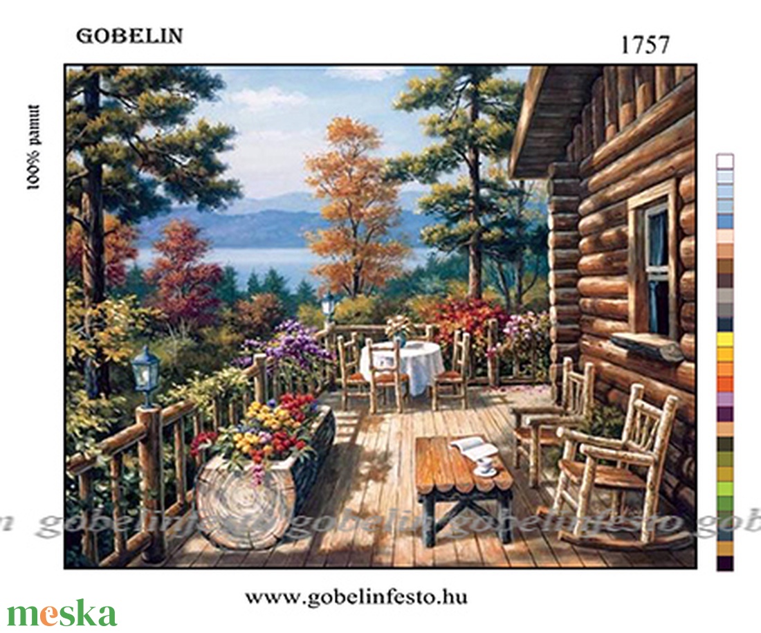 Előnyomott Gobelin alap - kellékek & szerszámok - méteráru - pamut - Meska.hu Előnyomott Gobelin alap - kellékek & szerszámok - méteráru - pamut - Meska.hu