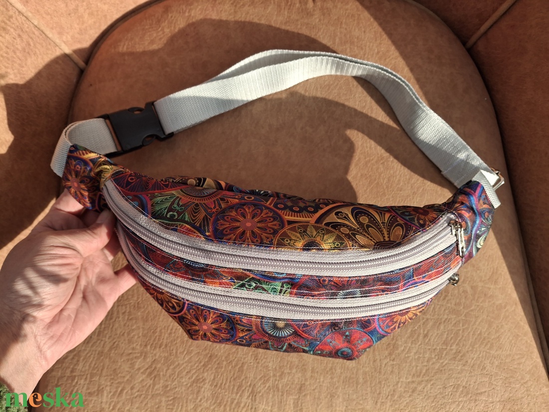 Övtáska plusz zsebbel színes  - táska & tok - övtáska - Meska.hu