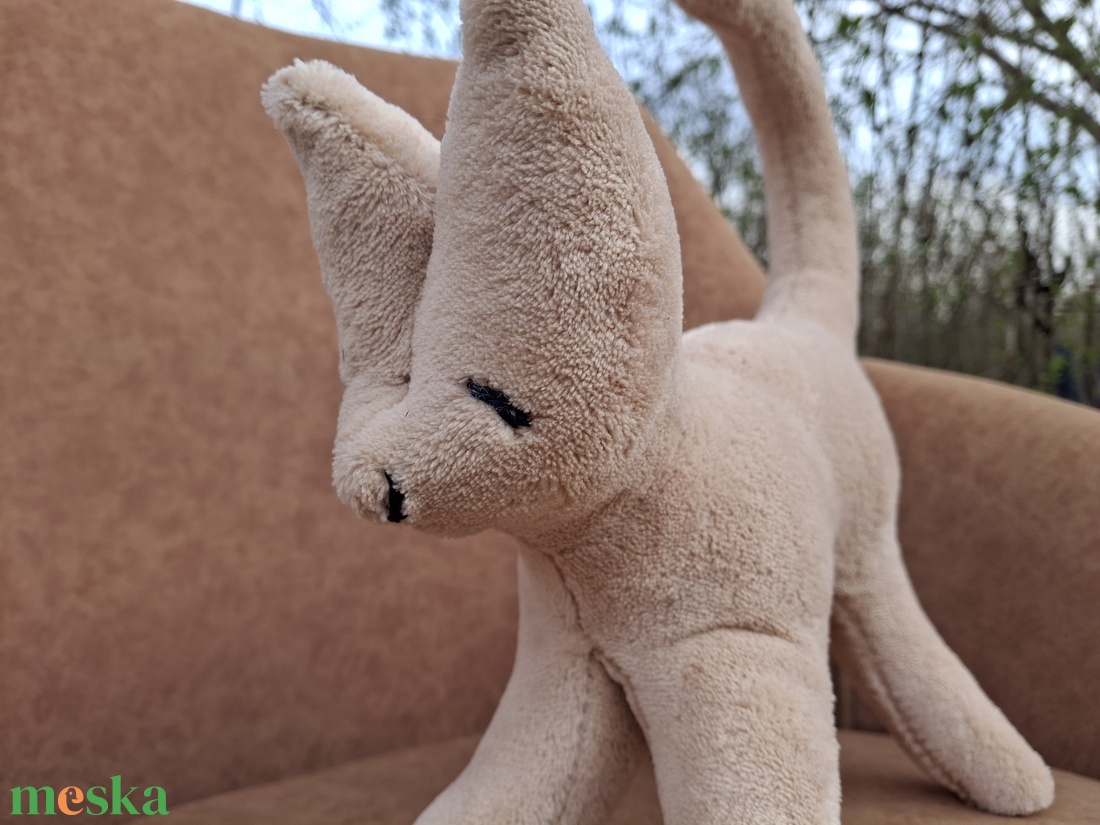 Plüss nagy cica barack - játék & sport - plüssállat & játékfigura - cica - Meska.hu