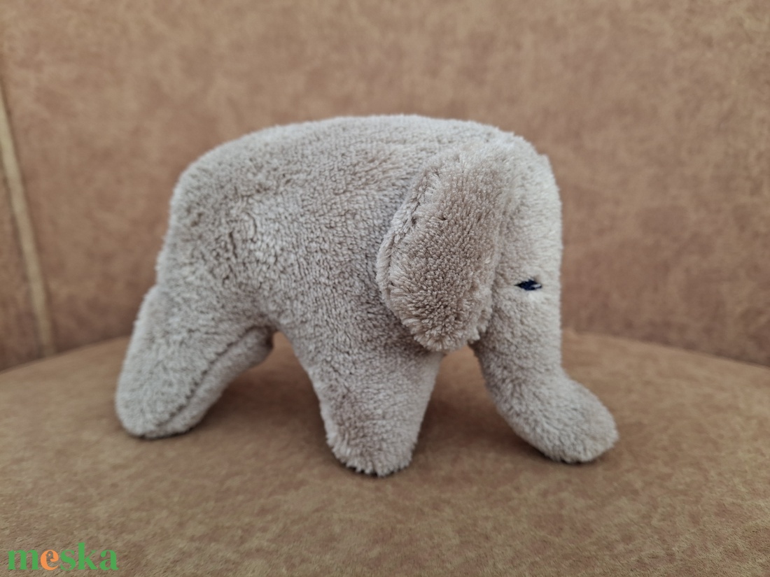 Plüss kis elefánt szürke  - játék & sport - plüssállat & játékfigura - elefánt - Meska.hu