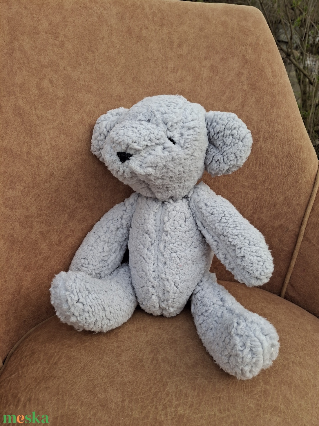 Plüss mackó szürke  - játék & sport - plüssállat & játékfigura - maci - Meska.hu