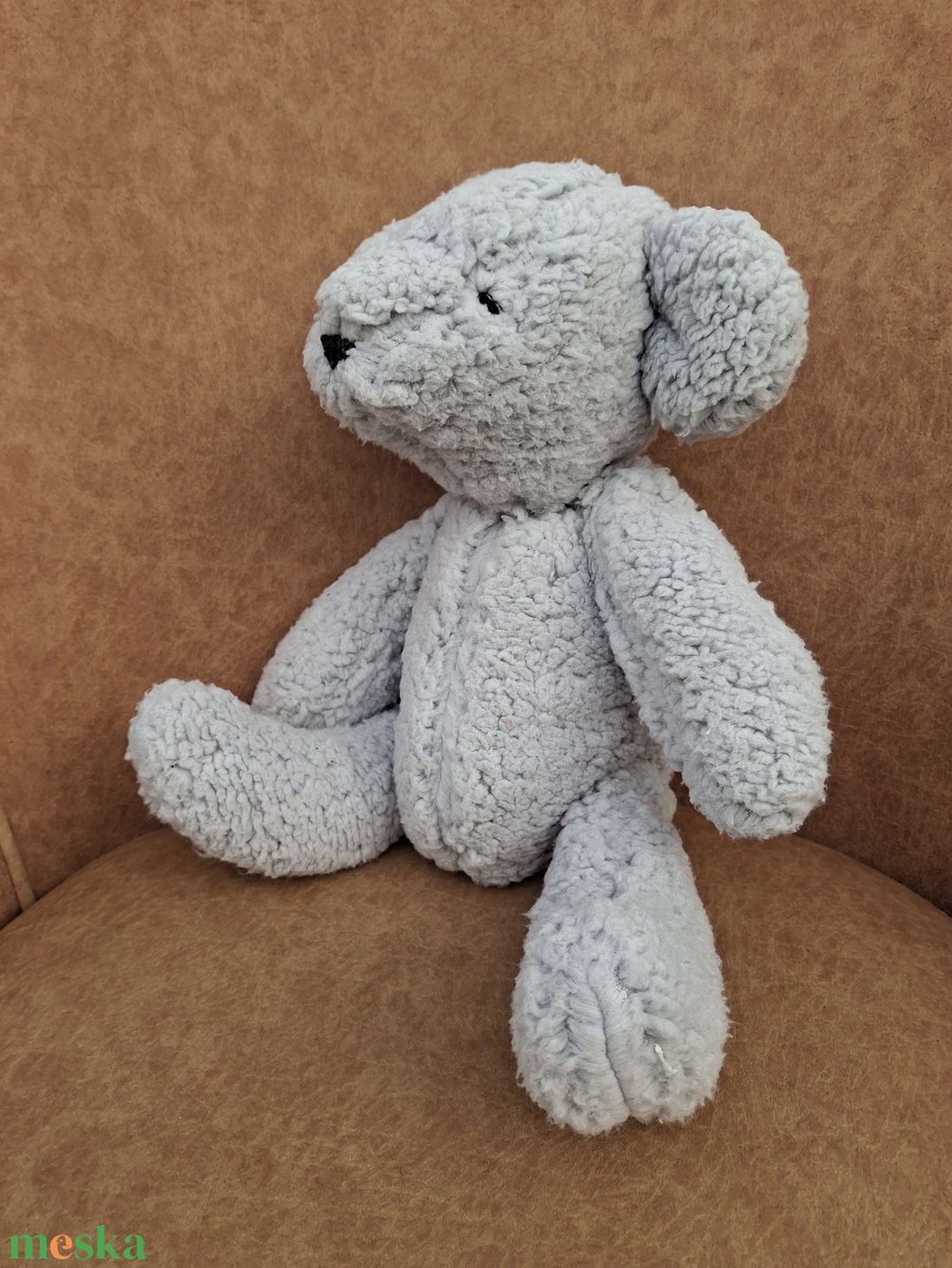 Plüss mackó szürke  - játék & sport - plüssállat & játékfigura - maci - Meska.hu