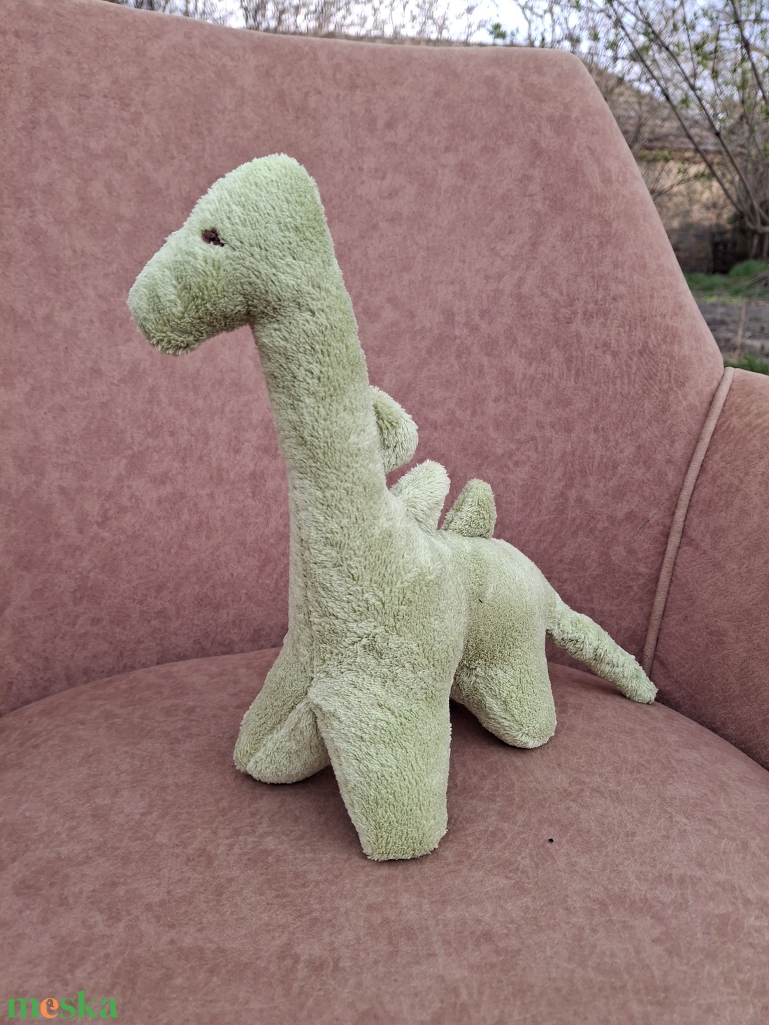 Plüss nagy dínó zöld  - játék & sport - plüssállat & játékfigura - plüss dínók - Meska.hu