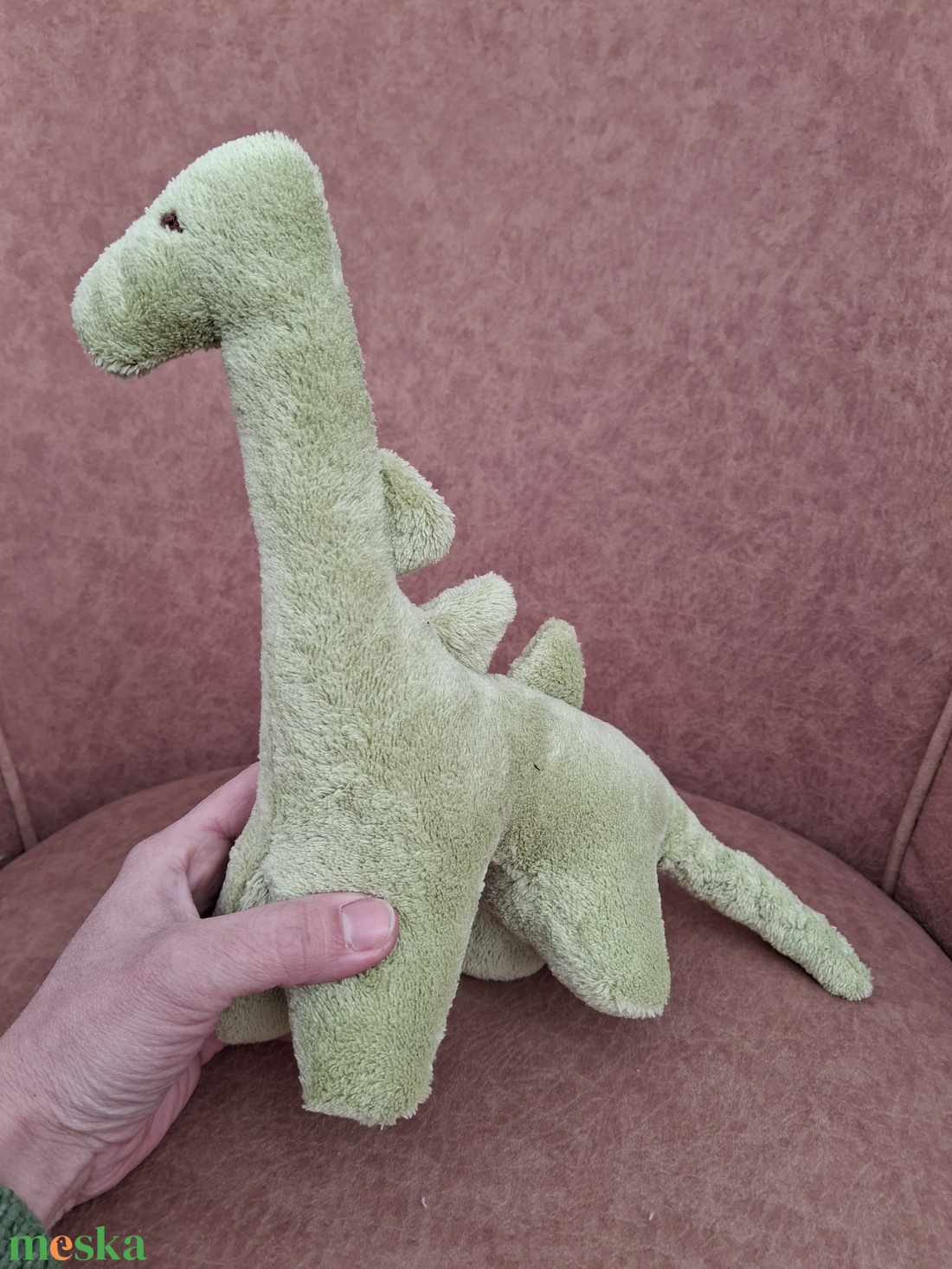 Plüss nagy dínó zöld  - játék & sport - plüssállat & játékfigura - plüss dínók - Meska.hu