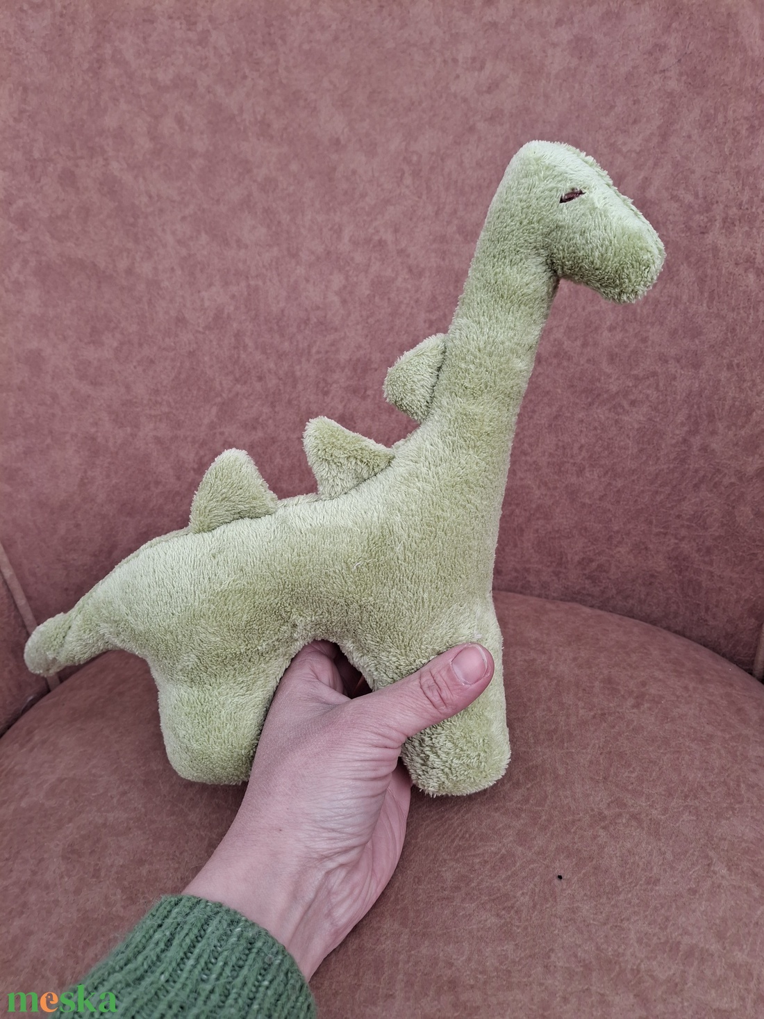 Plüss nagy dínó zöld  - játék & sport - plüssállat & játékfigura - plüss dínók - Meska.hu