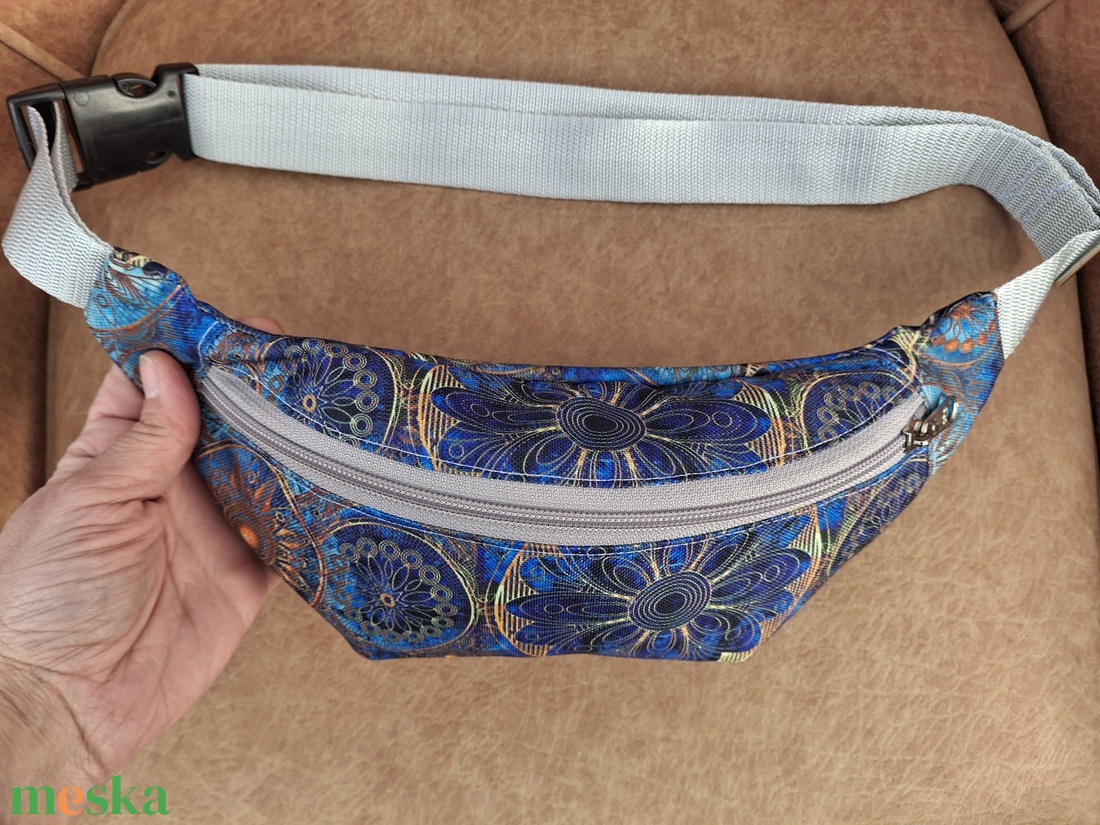 Övtáska egyterű kék - táska & tok - övtáska - Meska.hu