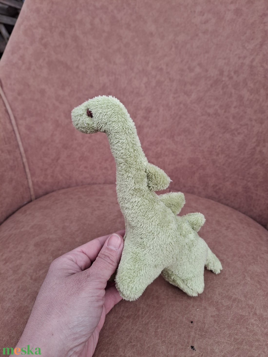 Plüss kis dínó zöld  - játék & sport - plüssállat & játékfigura - plüss dínók - Meska.hu