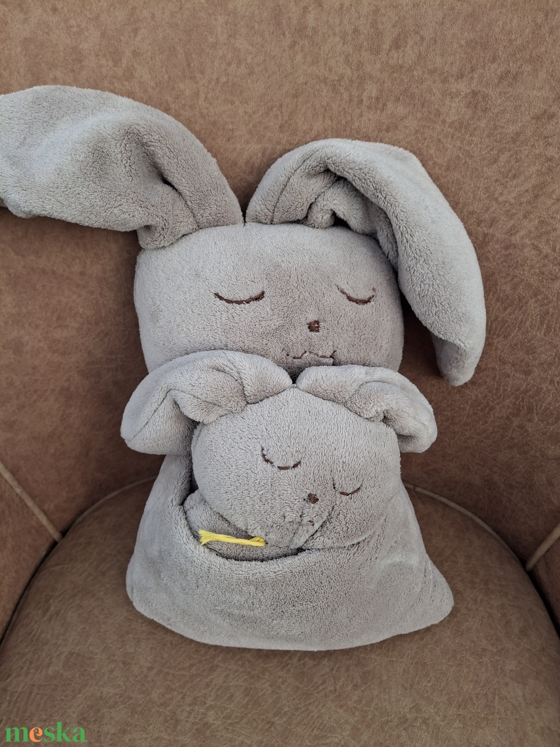 Plüss nagy babás nyuszi - játék & sport - plüssállat & játékfigura - nyuszi - Meska.hu