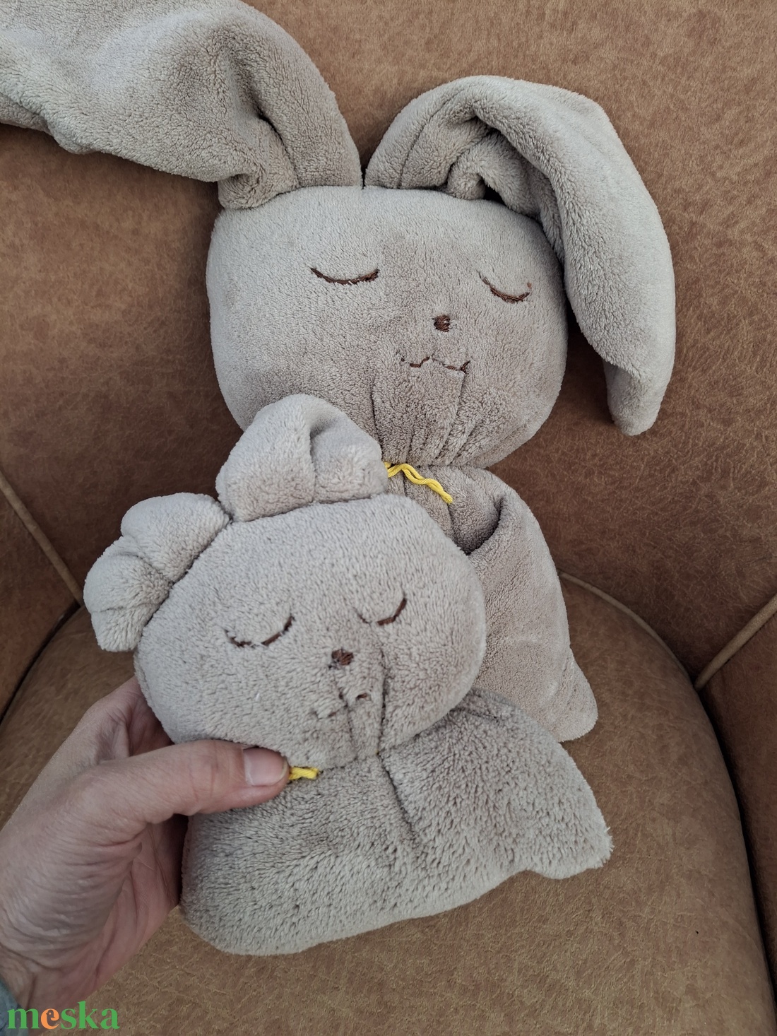 Plüss nagy babás nyuszi - játék & sport - plüssállat & játékfigura - nyuszi - Meska.hu