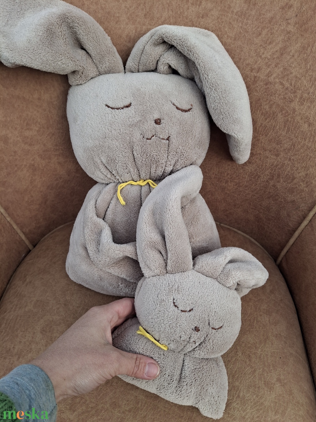 Plüss nagy babás nyuszi - játék & sport - plüssállat & játékfigura - nyuszi - Meska.hu