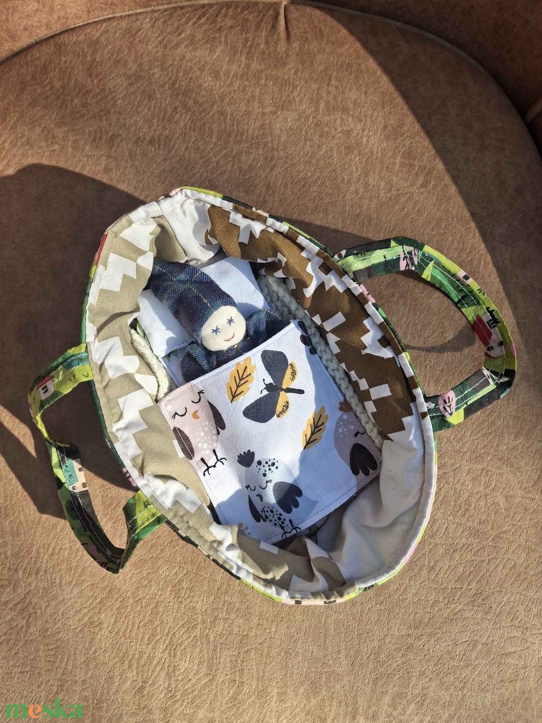 Marokbaba mózeskosárban [1] - játék & sport - baba & babaház - játékbaba, babakellék - Meska.hu