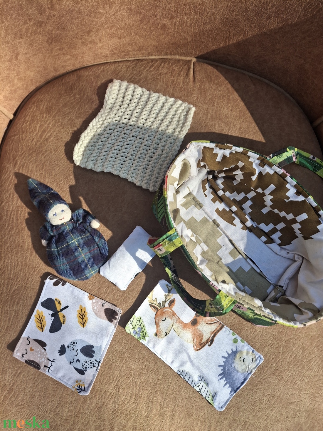 Marokbaba mózeskosárban [1] - játék & sport - baba & babaház - játékbaba, babakellék - Meska.hu