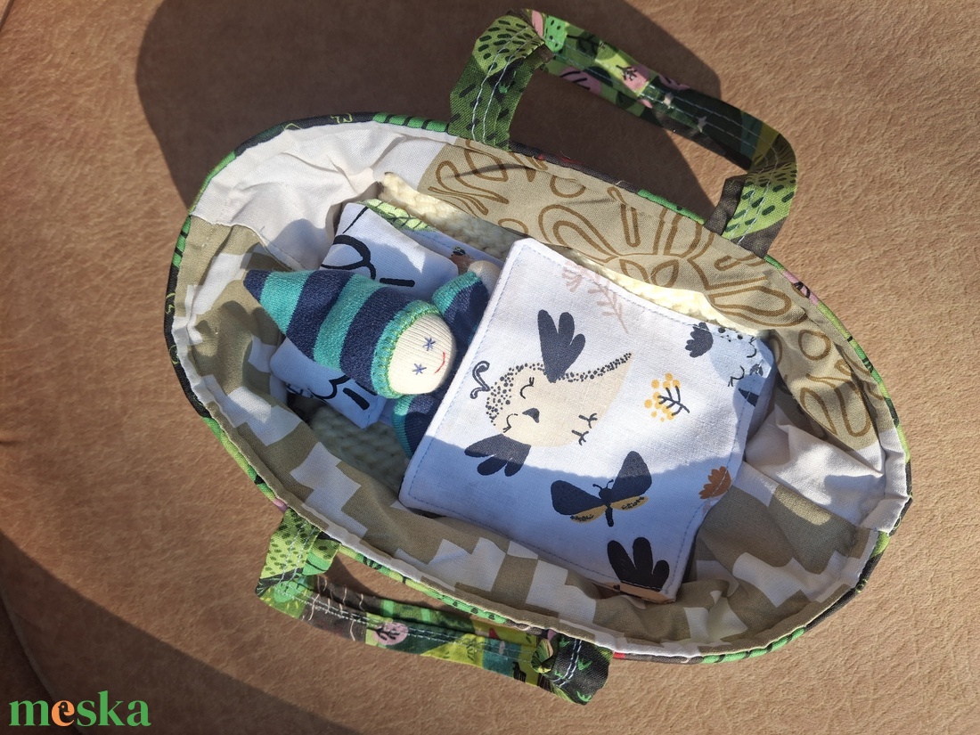 Marokbaba mózeskosárban [2] - játék & sport - baba & babaház - játékbaba, babakellék - Meska.hu