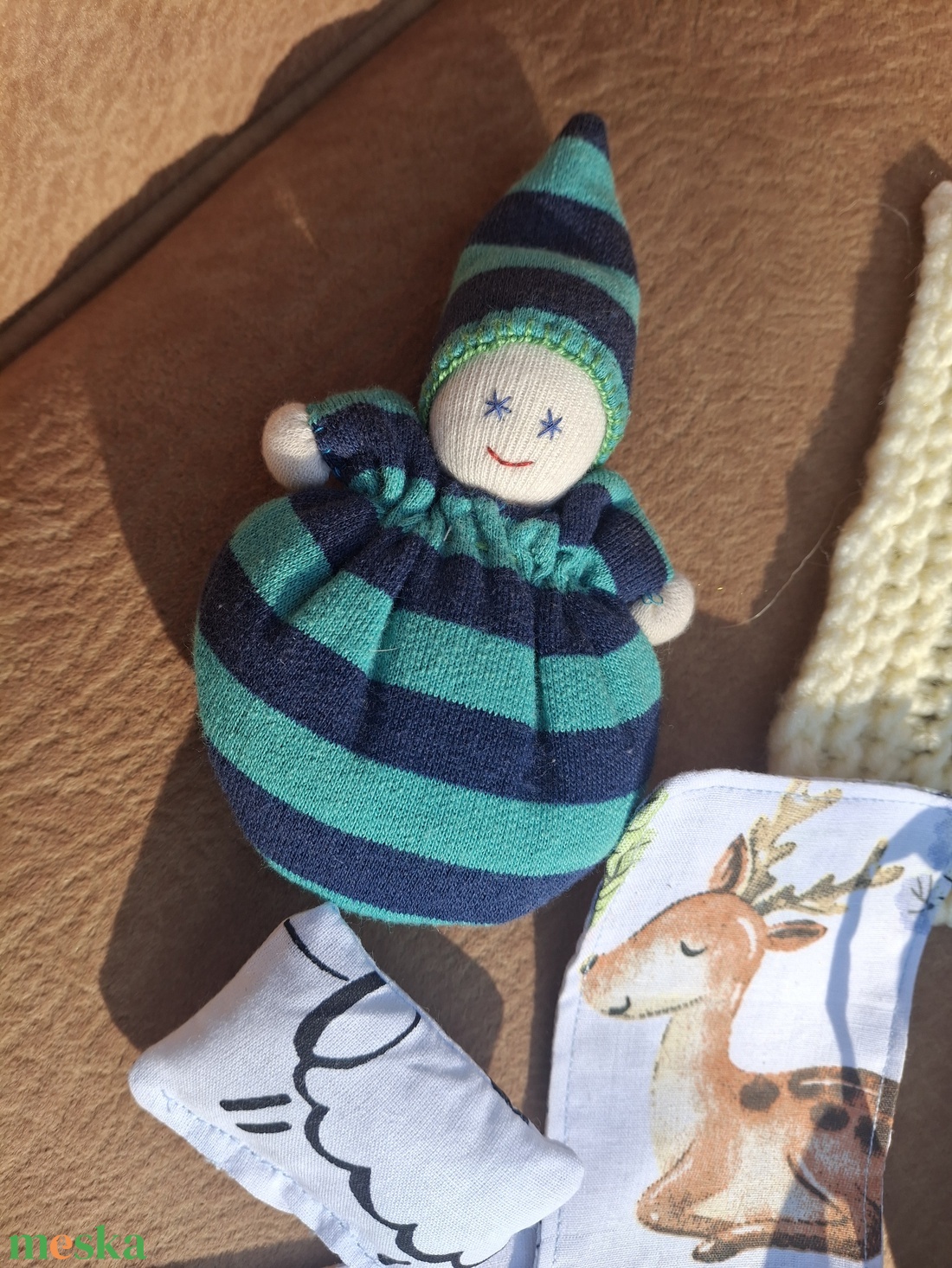 Marokbaba mózeskosárban [2] - játék & sport - baba & babaház - játékbaba, babakellék - Meska.hu